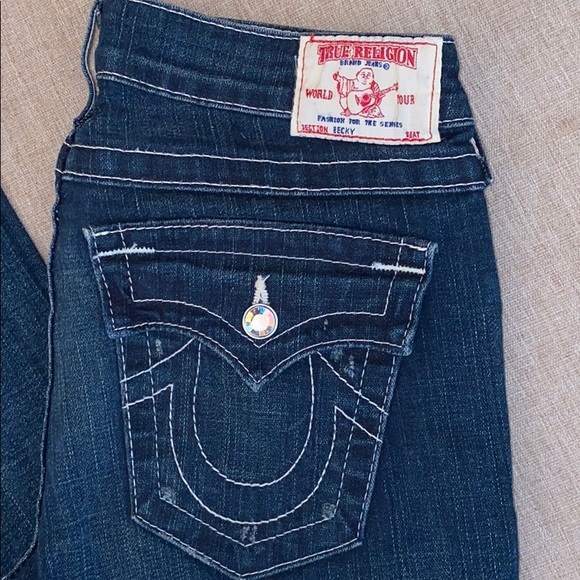 True Religion Becky size 28 jeans rhinestone - Picture 8 of 8